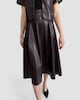 image 1 of OH ME OH MY Faux Leather Co-ord Midi Skirt in Black