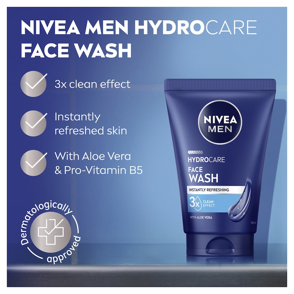 image 1 of NIVEA MEN Protect & Care Deep Cleaning Face Wash 100ml