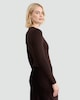image 3 of F&F Polyamide Crew Neck Long Sleeved Bodysuit in Khaki