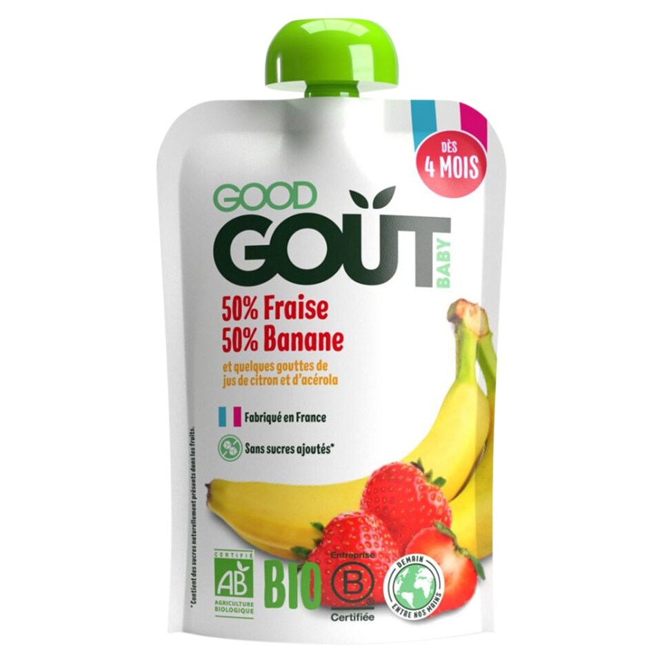 Good Gout Organic Strawberry with Banana 120 g