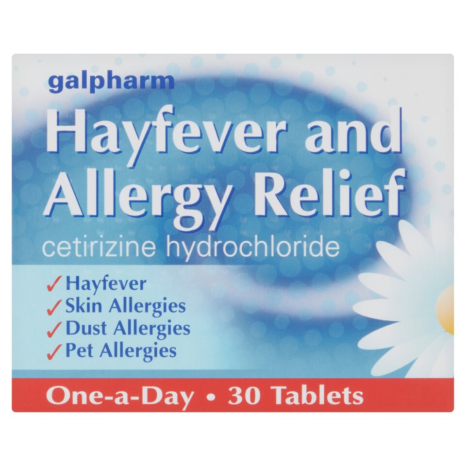 Galpharm Allergy and Hayfever Relief Tablets with Cetirizine 30s