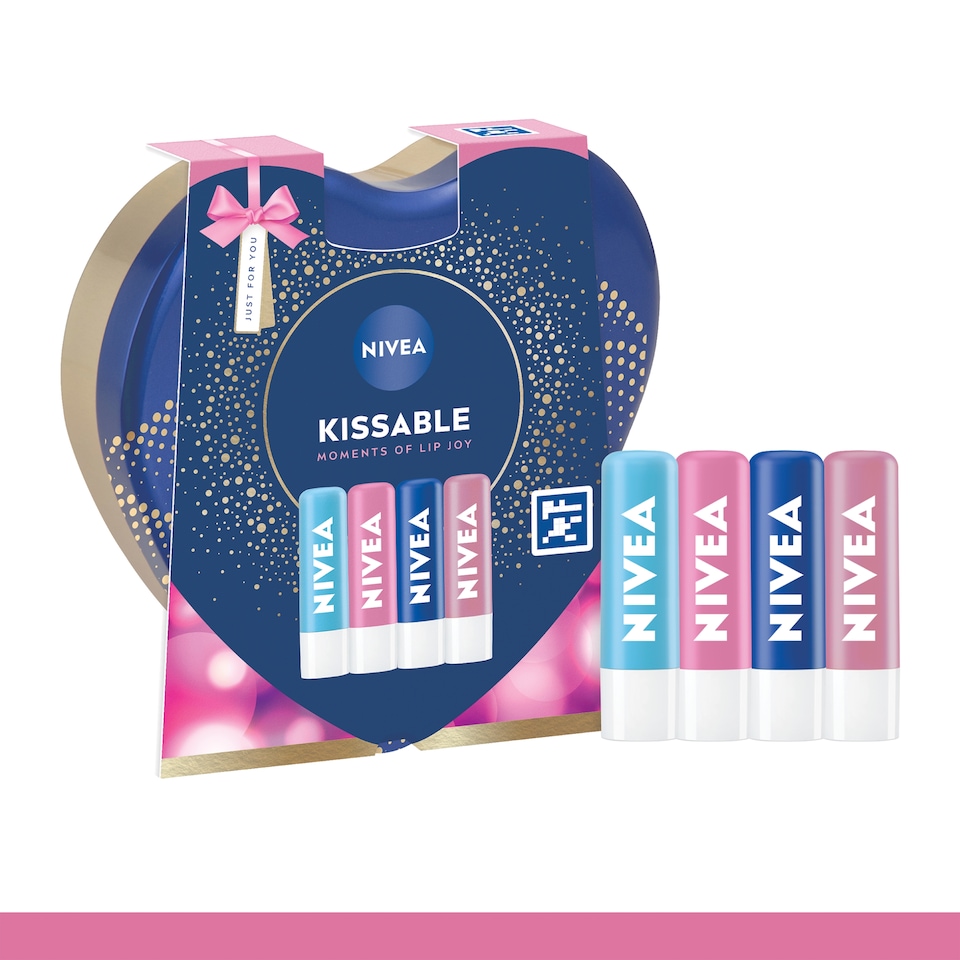 image 1 of NIVEA Kissable Moments of Lip Joy Gift Set