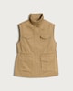 image 4 of F&F Cinched Waist Utility Gilet in Neutral