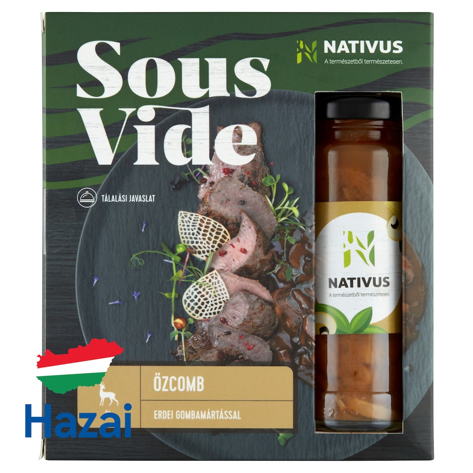 Nativus Sous Vide őzcomb erdei gombamártással