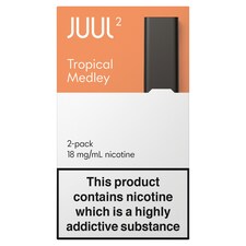 JUUL2 Tropical Medley 18mg/ml Nicotine 2 Pods X 1.2ml