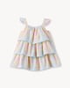 image 2 of F&F Baby Cotton Rich Gingham Dress in Multi Pink