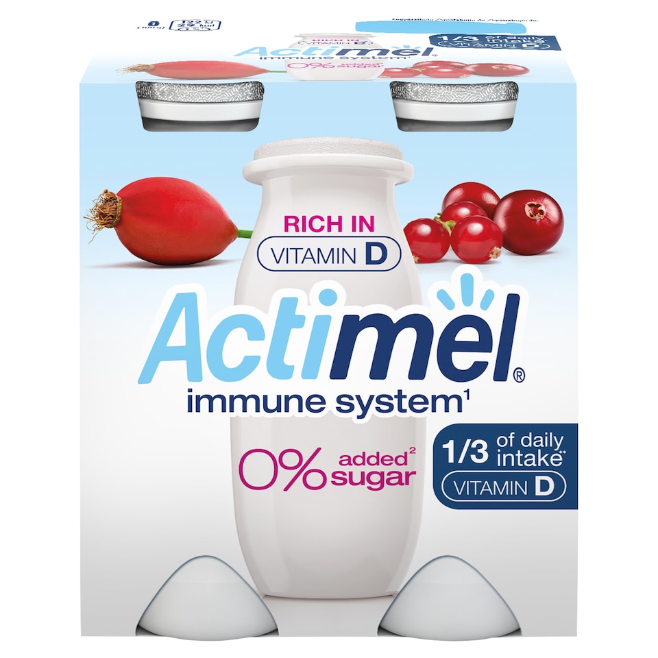 obrázok 1 z Actimel jogurtový nápoj s 0% pridaného cukru 4 x 100 g (400 g)