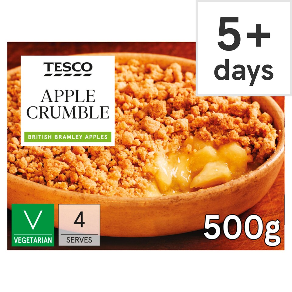 Tesco Apple Crumble 500G Tesco Groceries