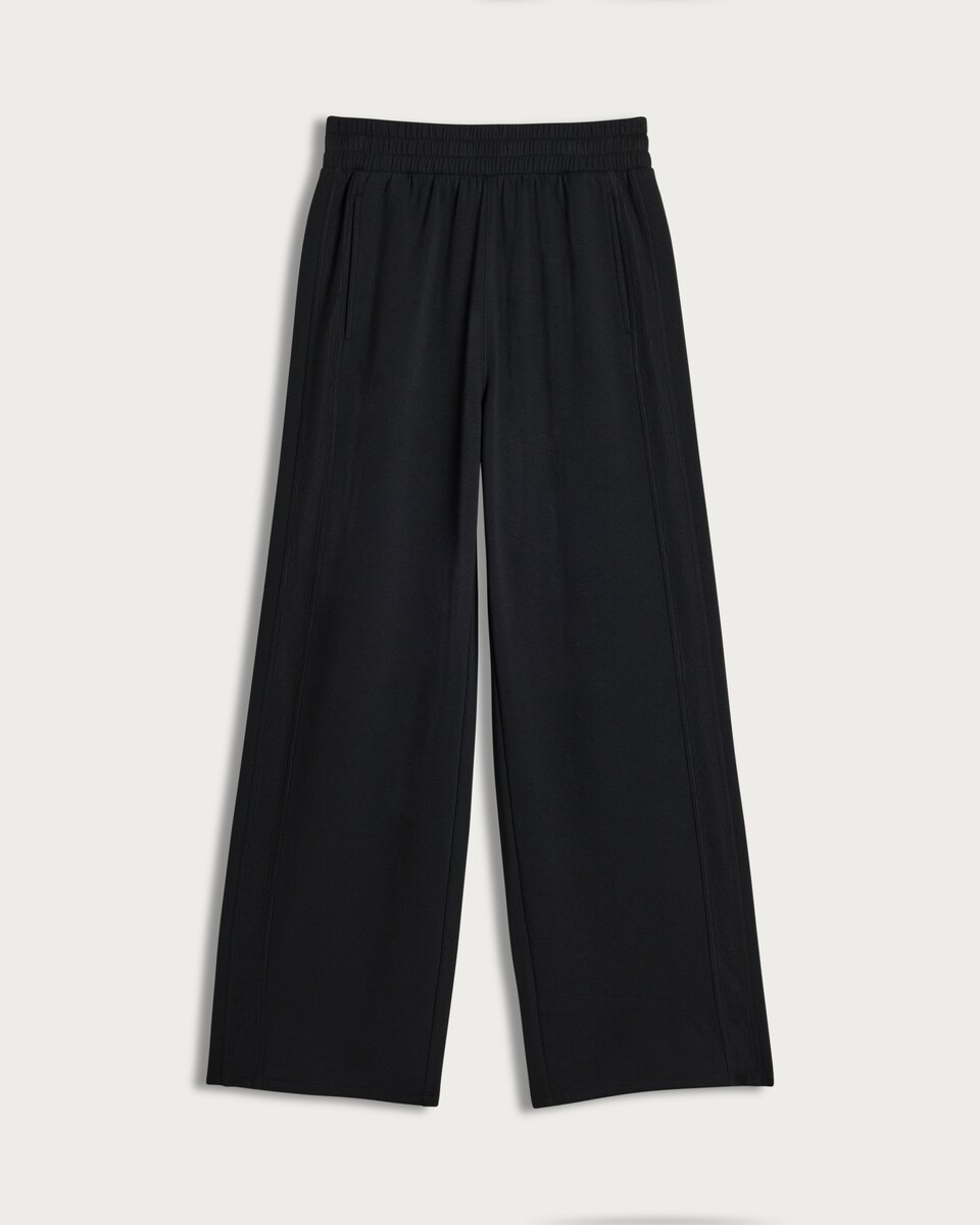 image 1 of F&F Active Wide Leg Joggers in Black