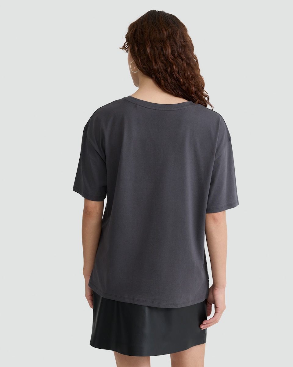image 1 of F&F Pure Cotton Corpse Bride Print T-Shirt in Grey