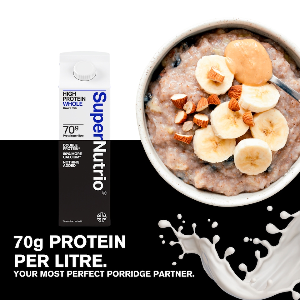 image 1 of SuperNutrio High Protein Fresh Whole Milk 1l