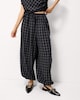 image 1 of F&F Check Balloon Co-ord Trousers in Multi Grey