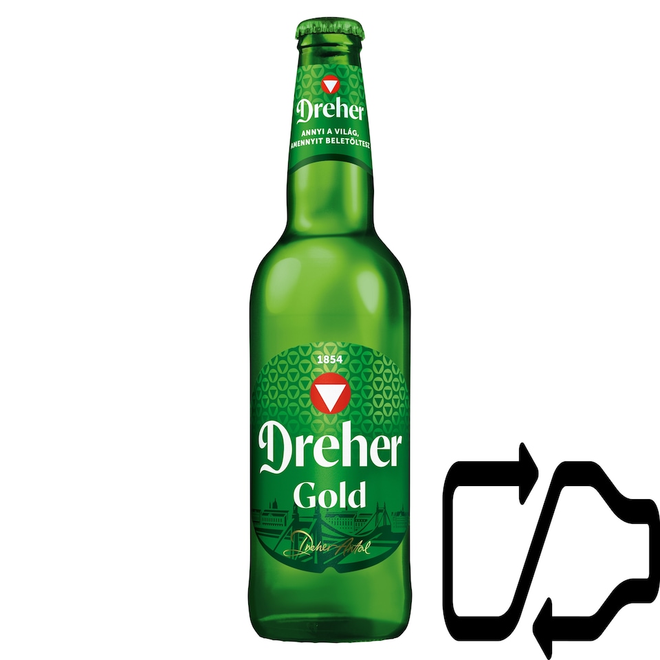 Dreher Gold Quality Lager Beer 5% 0,5 l