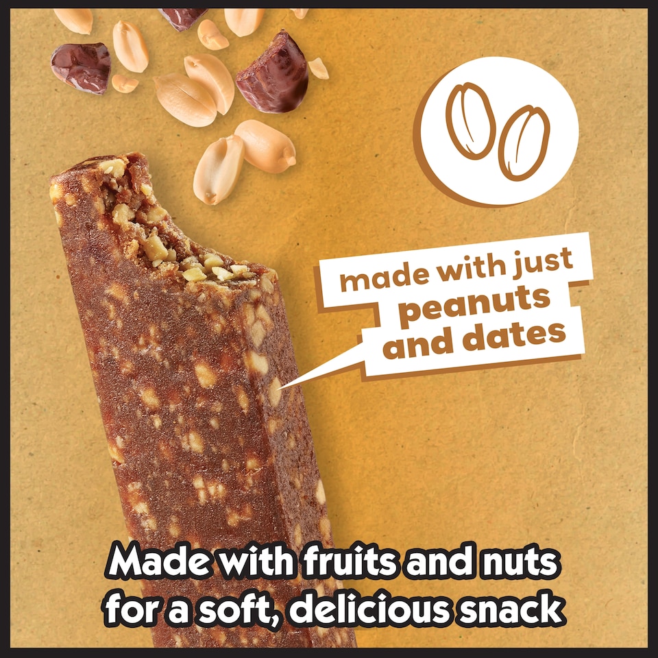 image 1 of Eat Natural Soft Fruit Bars Peanut 4 x 30g
