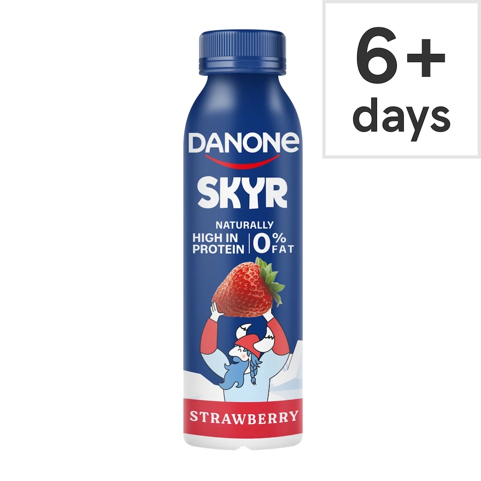 image 1 of Danone Skyr 0% Fat High Protein Strawberry Yoghurt Drink 270g