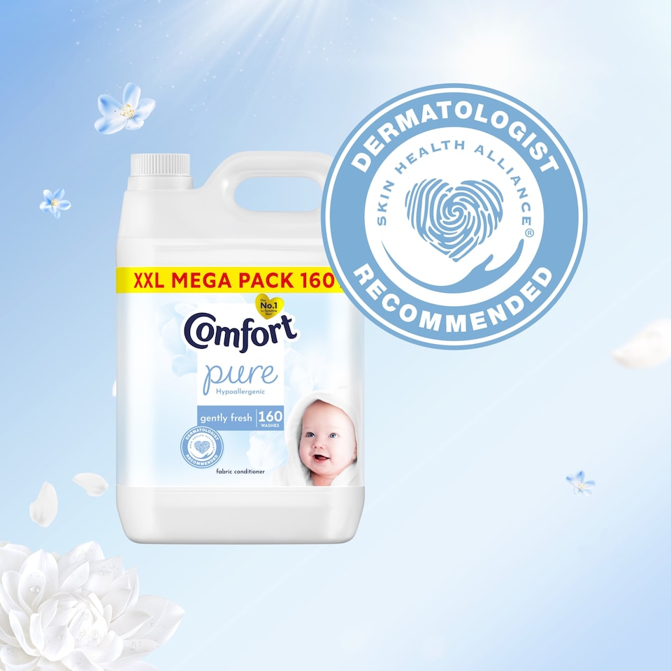 image 1 of Comfort Fabric Conditioner Pure for Sensitive Skin 160 Washes 4800ml