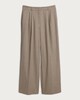 image 4 of The F&F Edit Checked Wide Leg Trousers in Brown