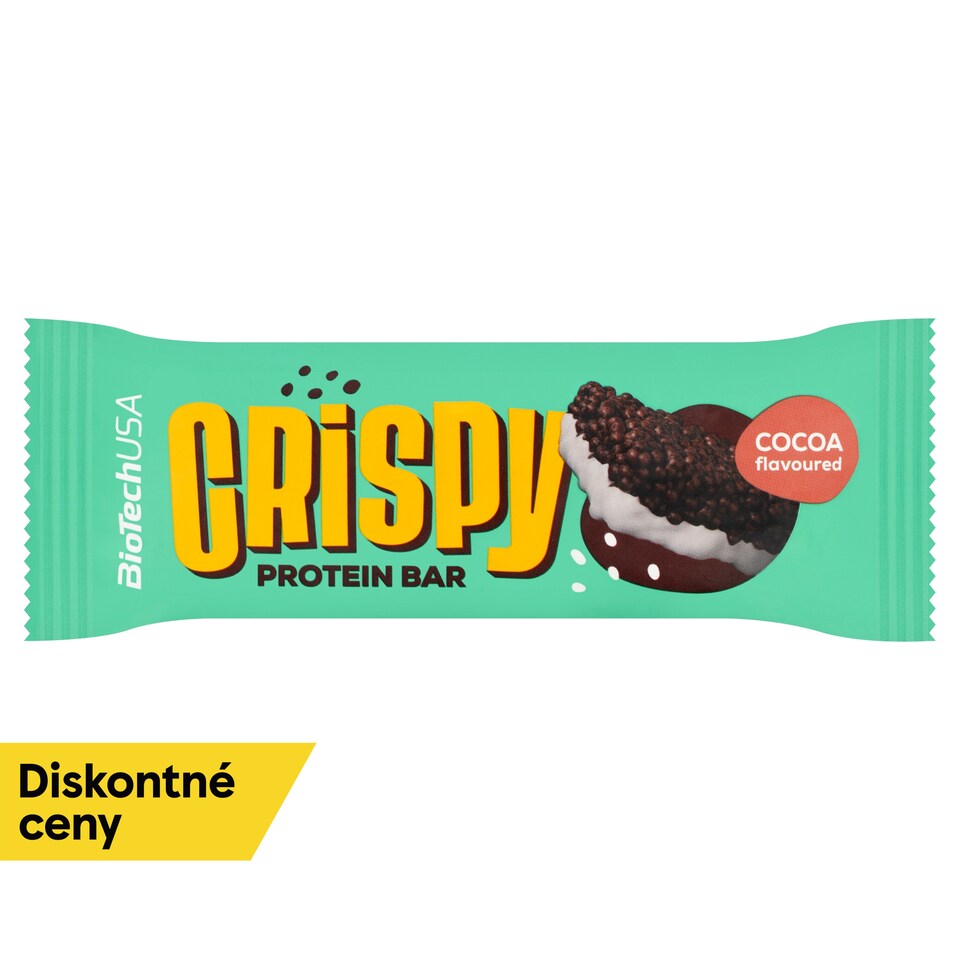 obrázok 1 z BioTechUSA Crispy proteínová tyčinka z kakaového mliečneho proteínového extrudátu 40 g