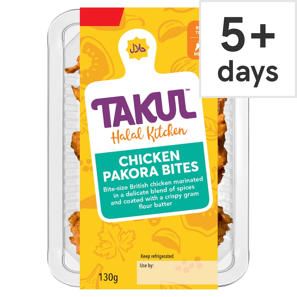 Takul Halal Kitchen Chicken Pakora Bites 130g