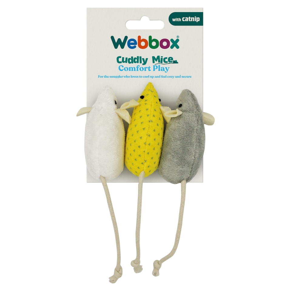 Webbox Cuddly Mice Comfort Play with Catnip