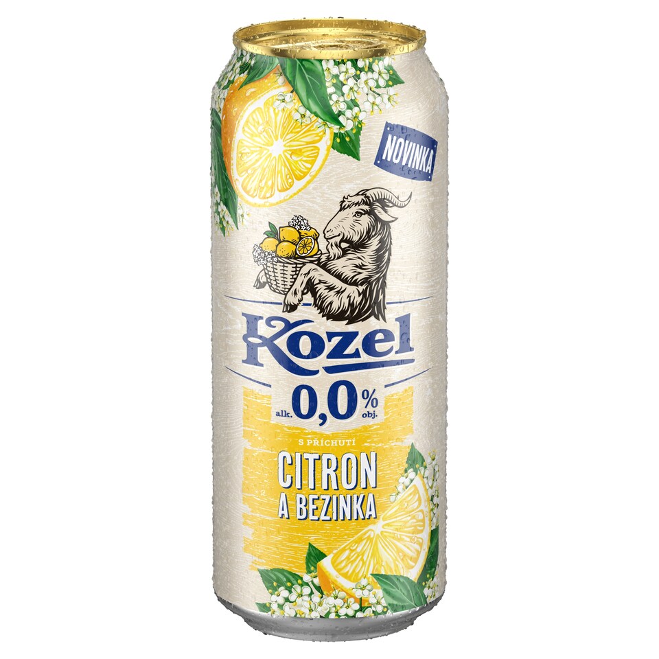 Obrázek 1 pro produkt Velkopopovický Kozel S příchutí citron a bezinka 0,5l