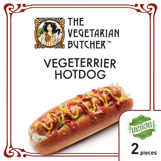 Vegetarian Butcher Vegeterrier Hot Dog 2 Pieces 150G Tesco Groceries