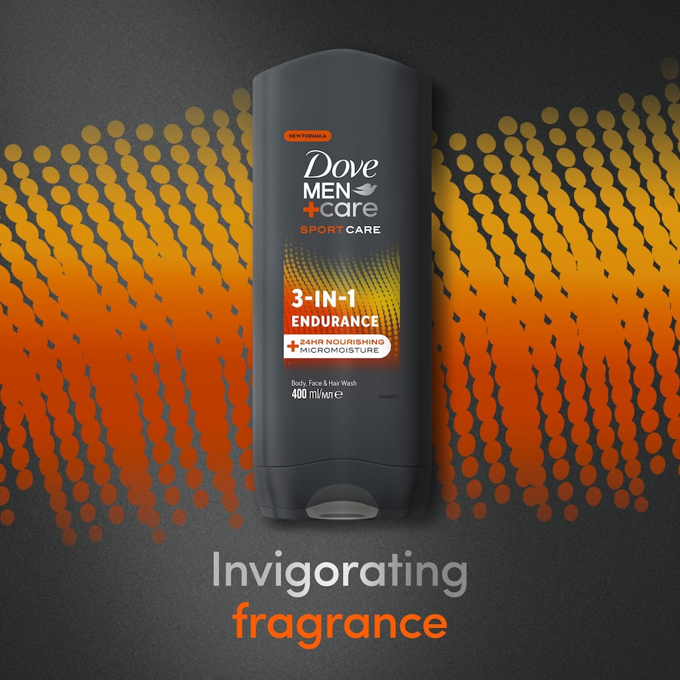 image 1 of Dove Men+Care Sport Hydrating Endurance 3-in-1 Shower Gel 400ml