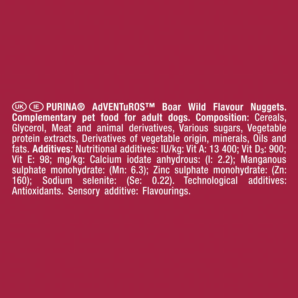 image 1 of ADVENTUROS Nuggets Wild Boar Dog Treats 90g