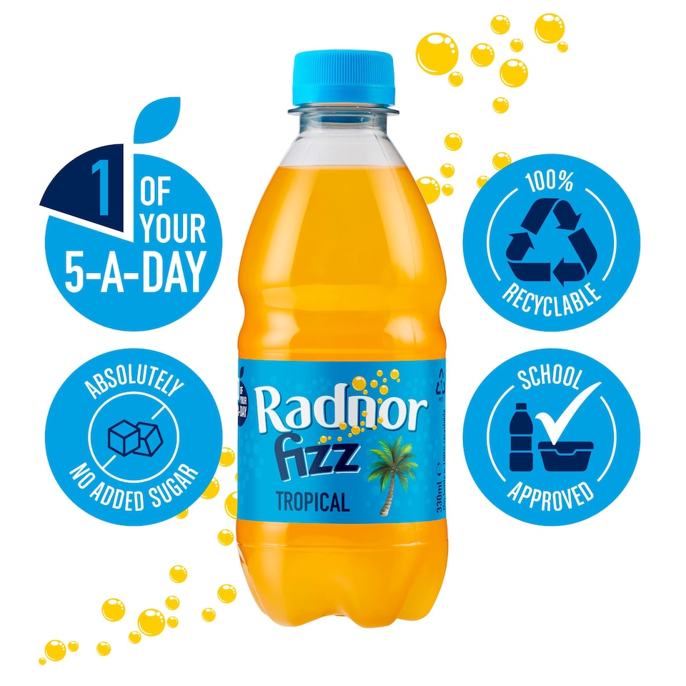 image 1 of Radnor Fizz Tropical Drink 4X330ml