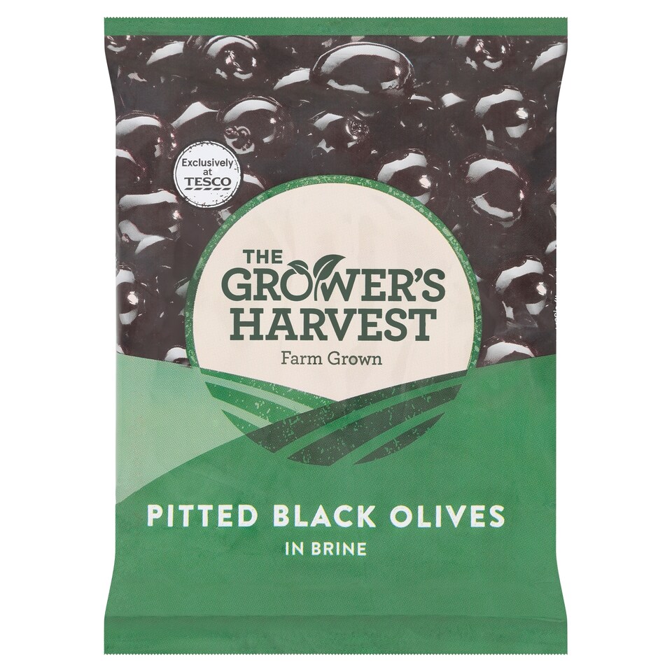 The Grower's Harvest Pitted Black Olives in Brine 200 g
