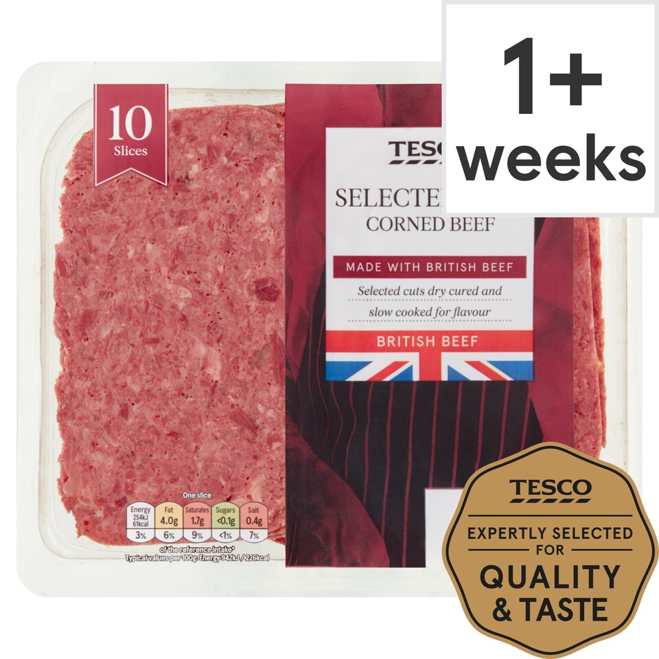 Tesco Selected Cuts Corned Beef 275G Tesco Groceries