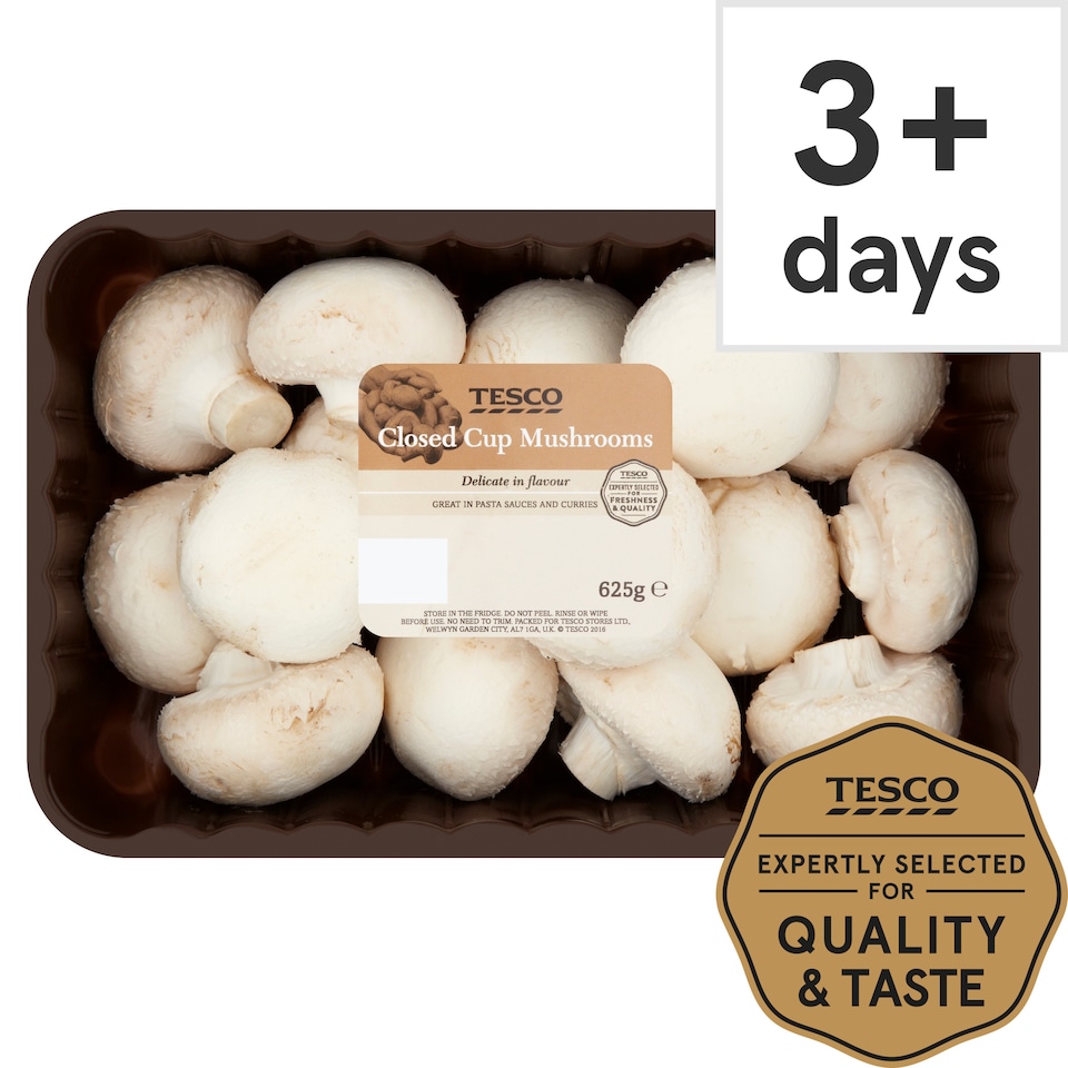 image 1 of Tesco Family Pack Mushrooms 625G
