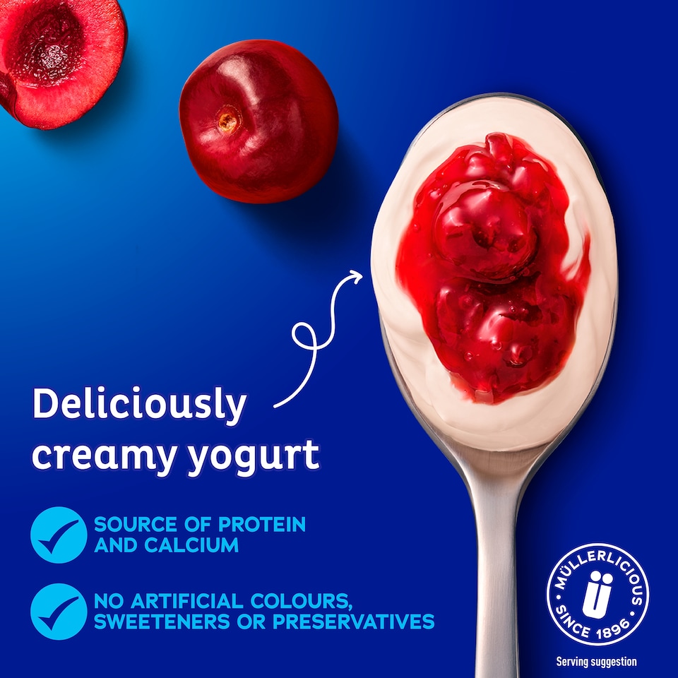 image 1 of Muller Corner Red Cherry Yogurt 136G