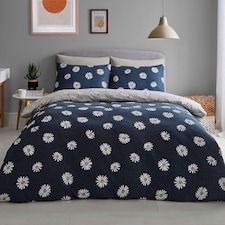 Silentnight Navy Daisy Duvet Set Single