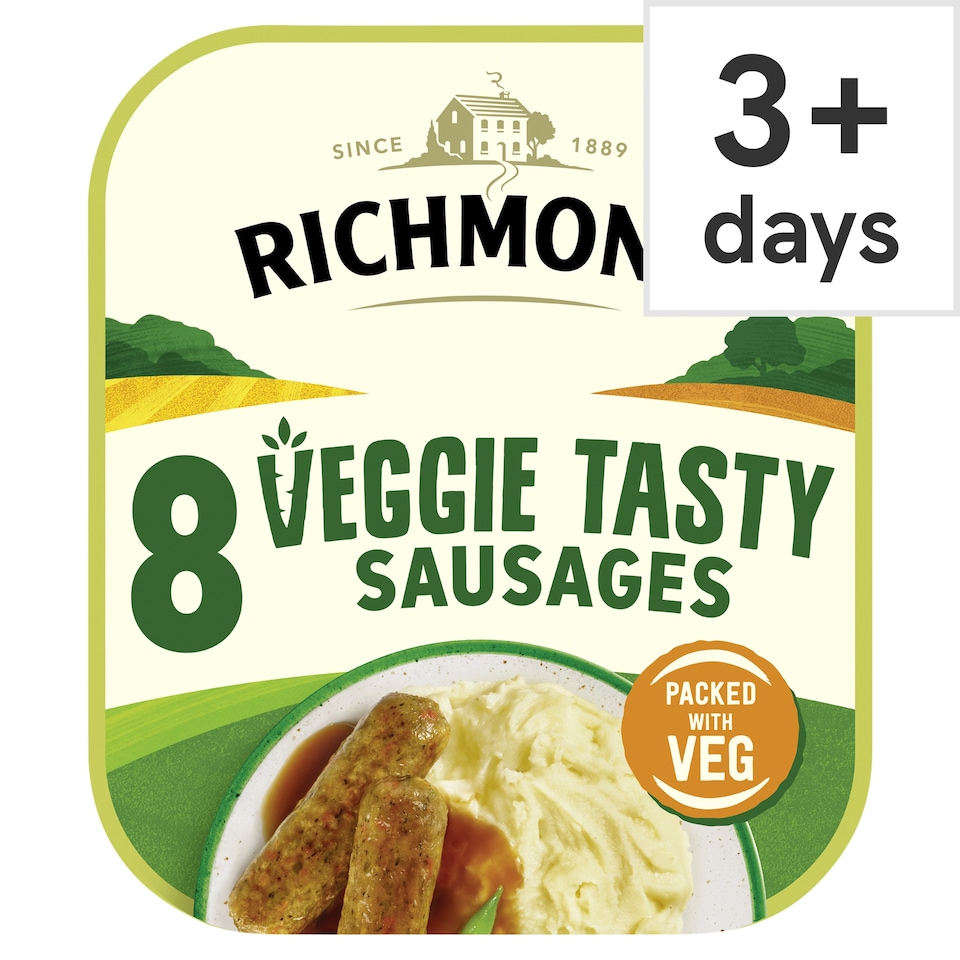 RICHMOND 8 VEGGIE TASTY SAUSAGES 304g
