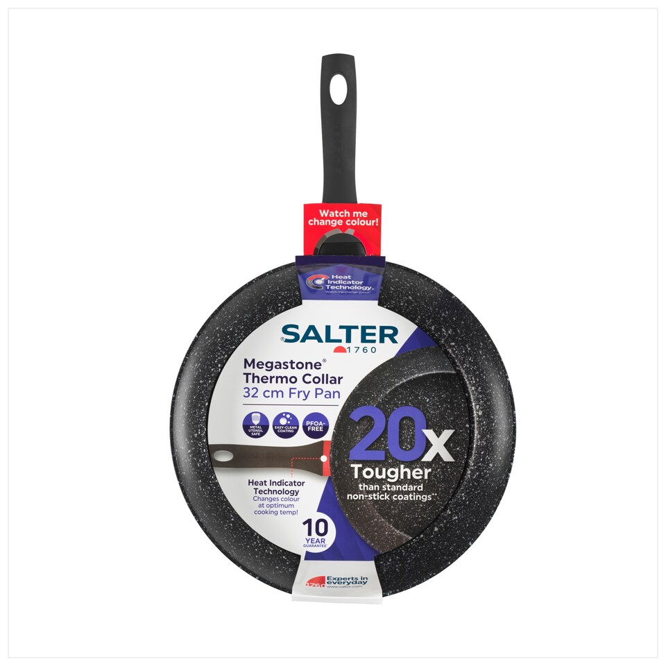 image 1 of Salter Megastone Thermocollar Frypan 32cm