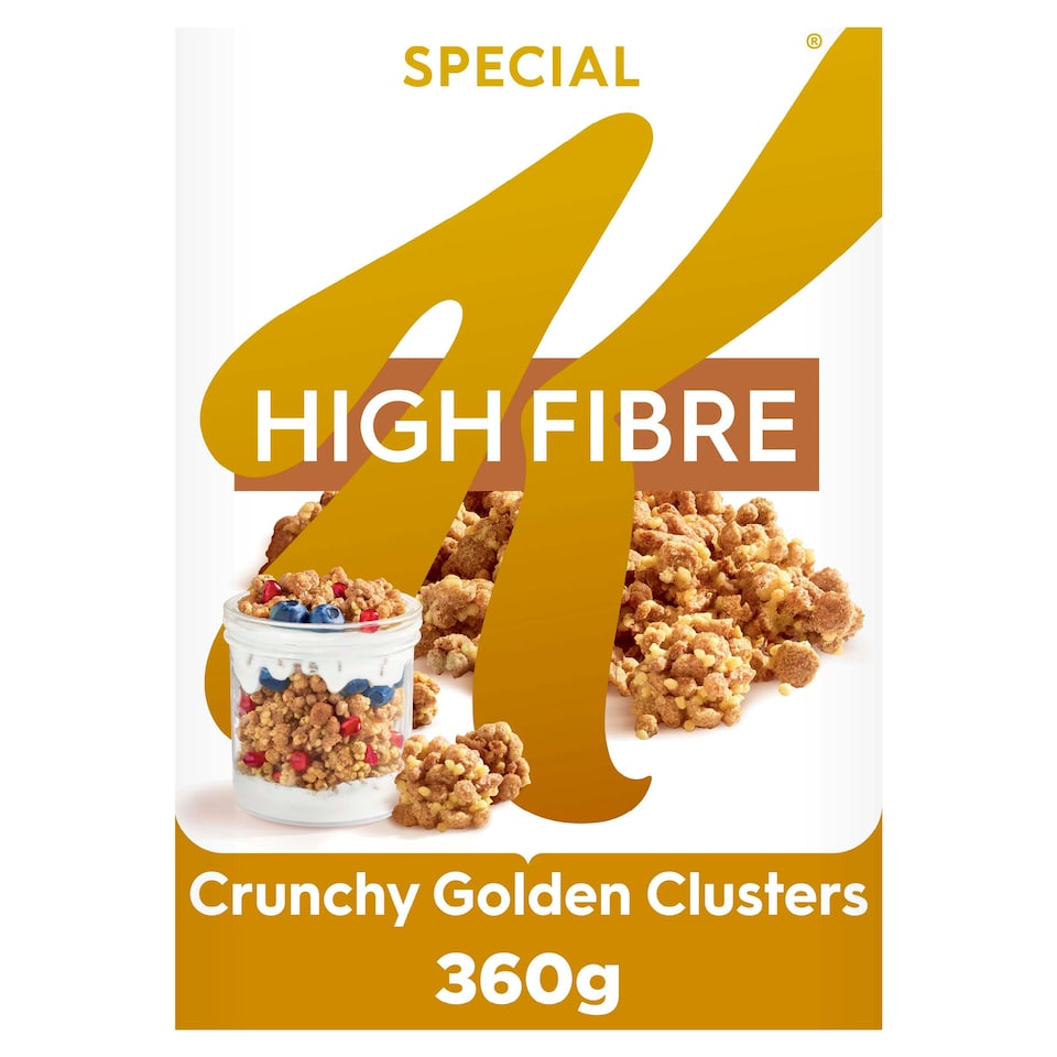 image 1 of Kellogg's Special K High Fibre Crunchy Golden Clusters Cereal 360g
