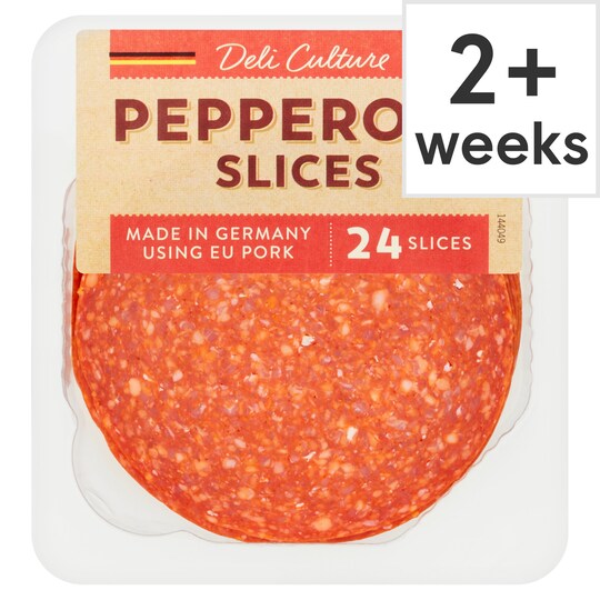 Deli Culture German Pepperoni 24 Slices 250G Tesco Groceries