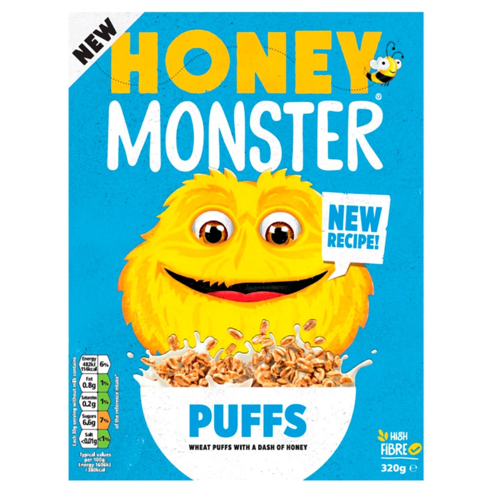 Honey Monster Puffs Cereal 320G