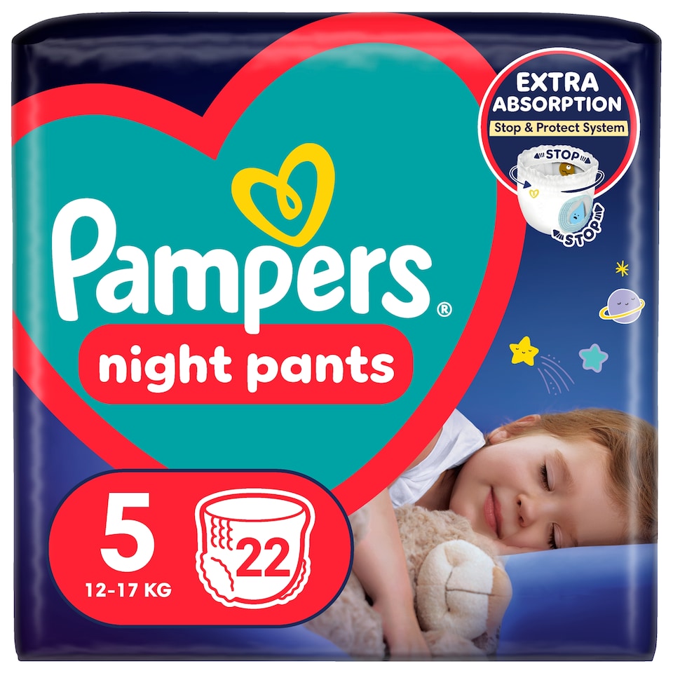 obrázok 1 z Pampers Active Baby plienkové nohavičky veľkosť 5, 22 plienok, 11kg-17kg