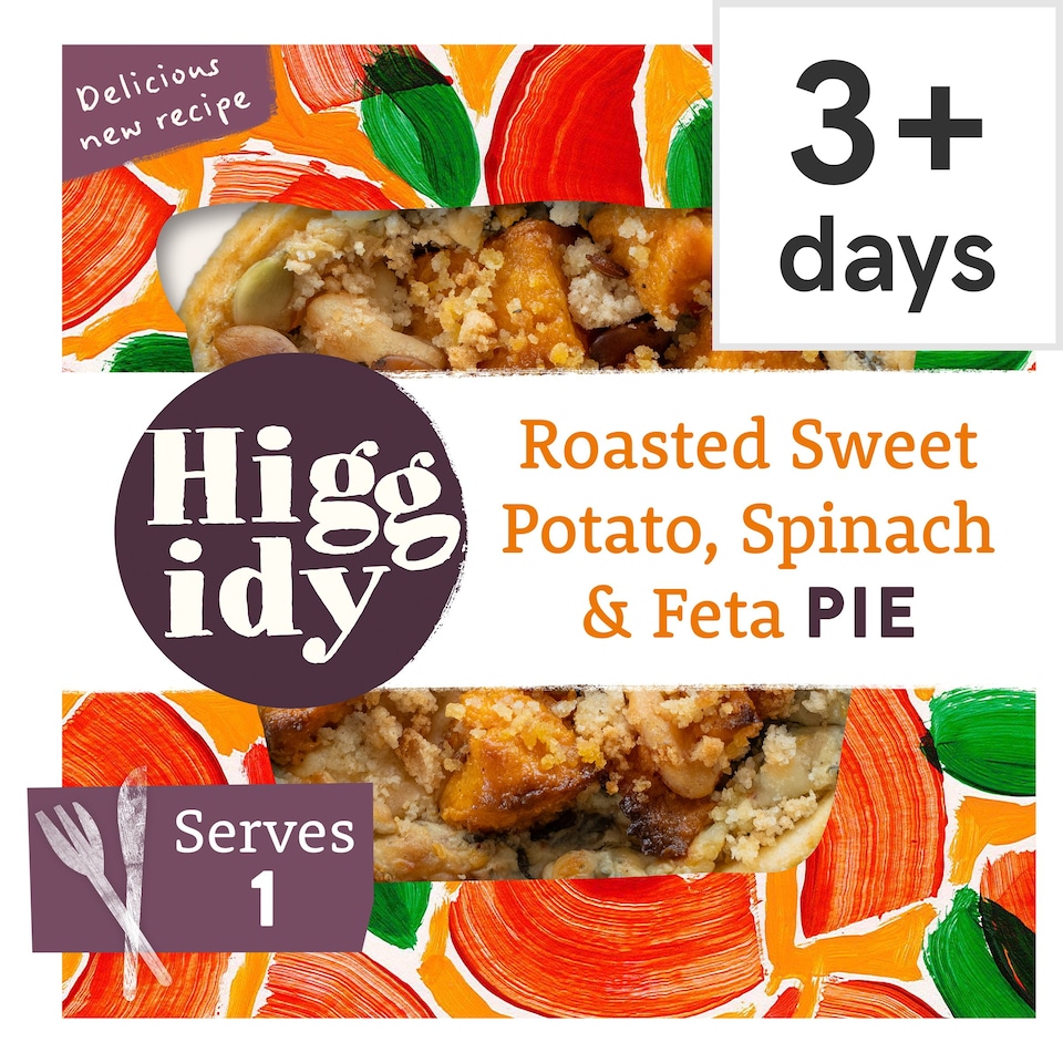 Higgidy Roasted Sweet Potato, Spinach & Feta Pie 200g