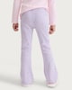 image 3 of F&F Girls 3-Pack Cotton Rich Ribbed Floral Print Flared Leggings in Lilac