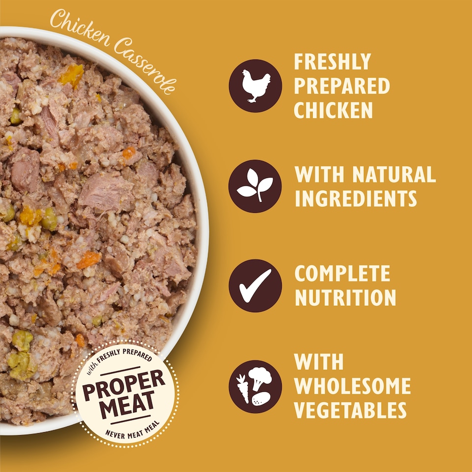 image 1 of Lily's Kitchen Chicken Turkey Tin Casserole Dog Food 400G
