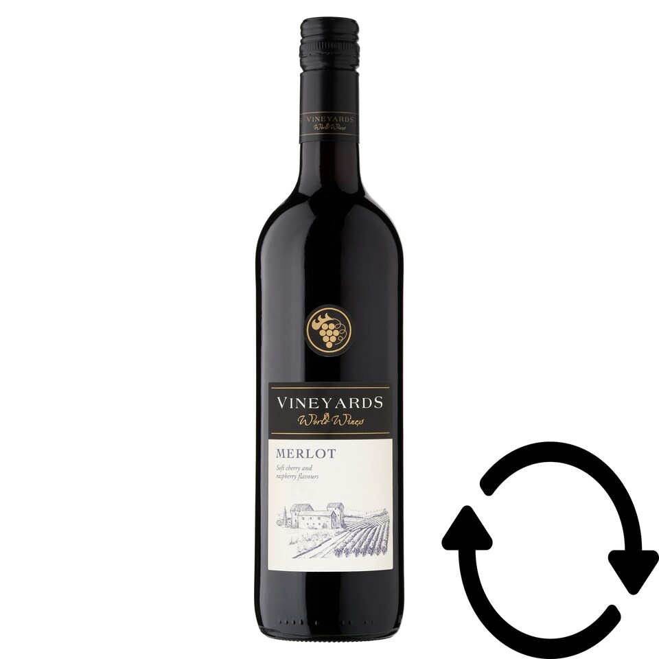 Vineyards Merlot félszáraz vörösbor 13% 750 ml