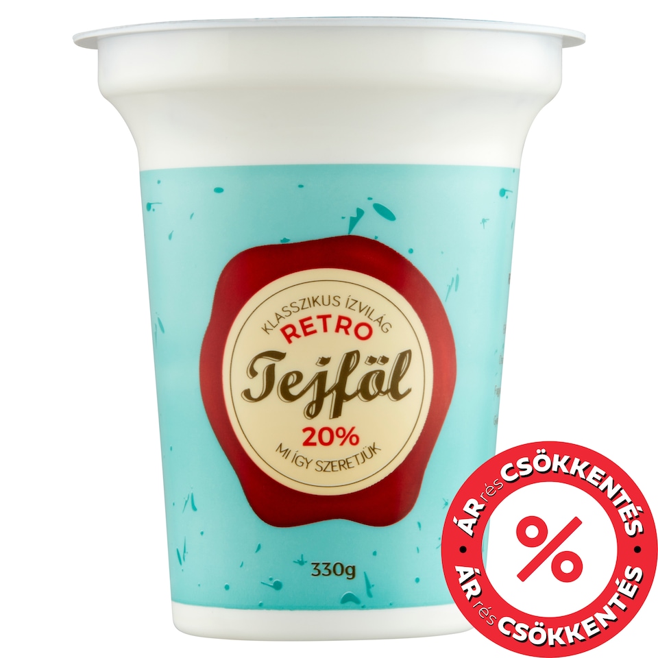 Retro Thickened Sour Cream 20% 330 g