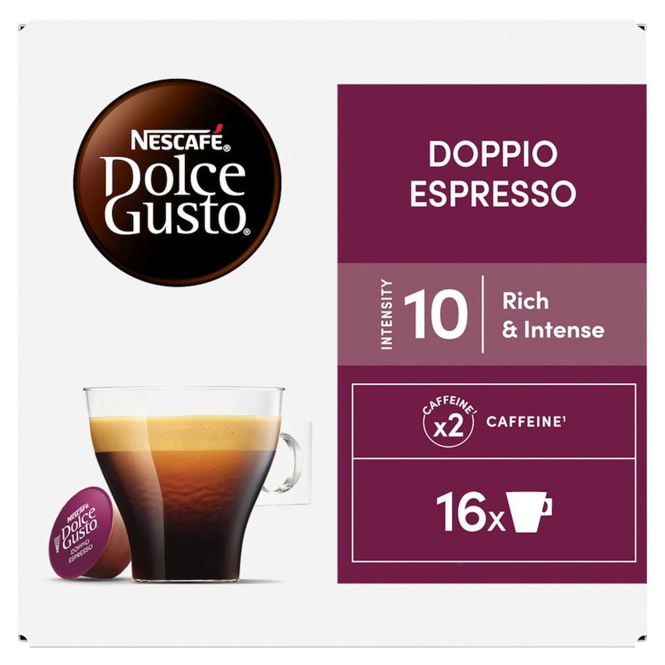NESCAFÉ Dolce Gusto Doppio Espresso kávékapszula 16 x 8,5 g (136 g)  1. kép