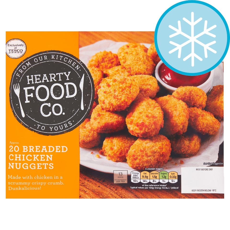 Hearty Food Co.  Breaded Chicken Nuggets 320g