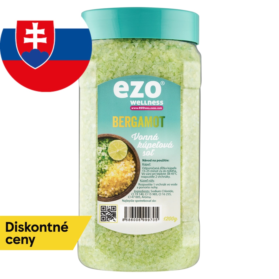 obrázok 1 z Ezo Wellness bergamot vonná kúpeľová soľ 1200 g