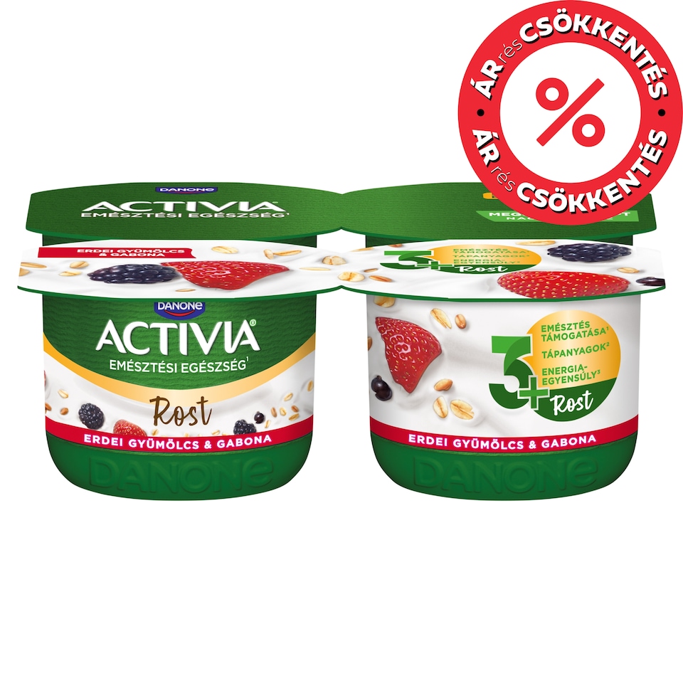 Danone Activia Rost élőflórás erdei gyümölcsös joghurt gabonákkal 4 x 120 g (480 g)