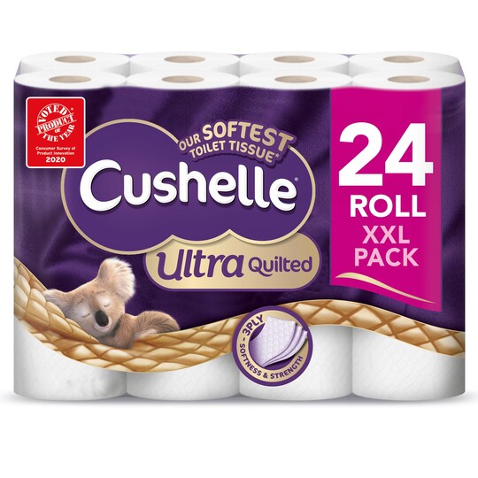Cushelle Ultra Quilted Toilet Tissue 24 Rolls Tesco Groceries